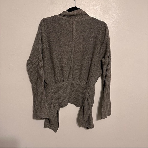 Zadig & Voltaire Duffy Cashmere Open Front Cardigan Sweater Taupe size Medium - Picture 5 of 5